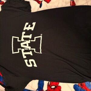 Fruit of the Loom Black Graphic Tee with White Print